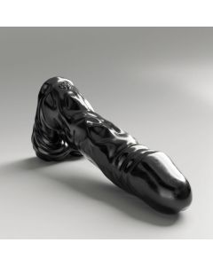 All Black Steroid The Referee Dildo - 46 cm