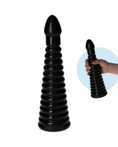 Lusty Anaal Dildo Tito - Zwart - 26 cm