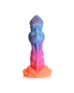 Monster Dildo Aqua Cock Glow-in-the-Dark