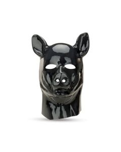 Prowler Red Latex Pig Masker - Zwart